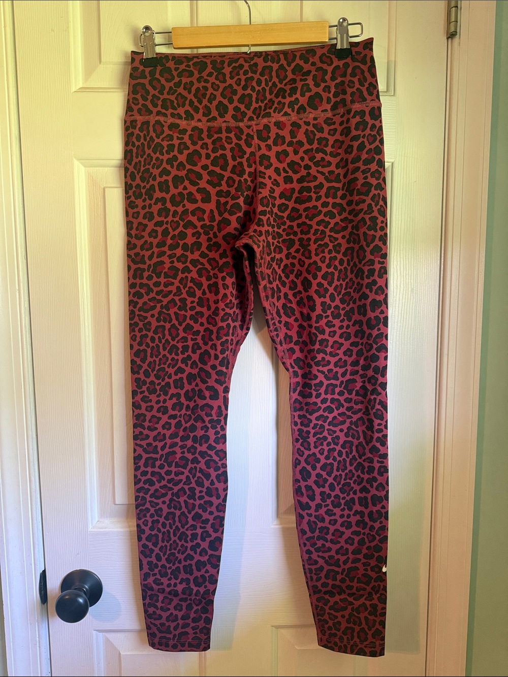 Nike Red Leopard Print Leggings